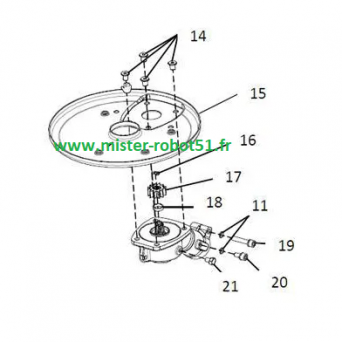 Circlip pour tête réciprocateur IDECH ASK-MW23 - SKN22