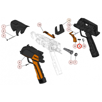 Ressort gâchette attacheur FIXION 2 - PELLENC