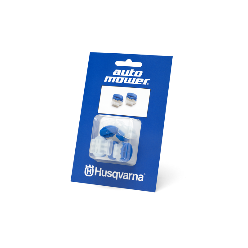 Pack raccord connecteur bleu 3M 314 pour câble fil robot tondeuse Automower, Gardena, Mc Culloch, Viking, Honda,