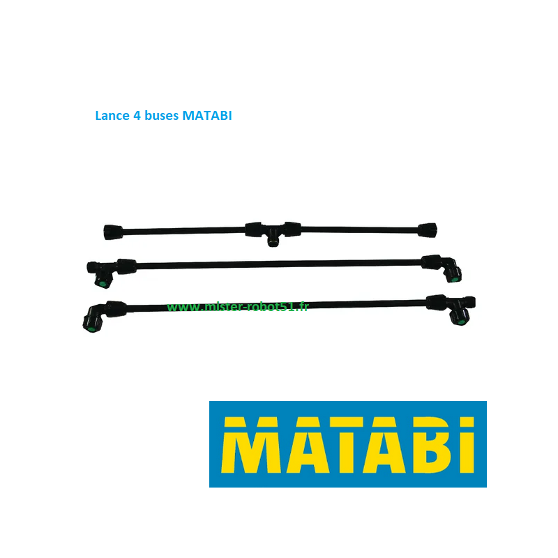 Tube de pulvérisation quadruple pour lance MATABI