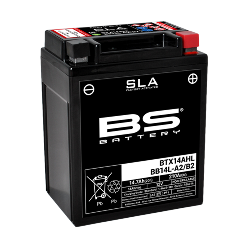 Batterie 12 volts BB14LA2 BS-BATTERY BTX14AHL