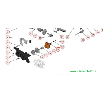 Entretoise palier 6x9x4 138202 Pellenc