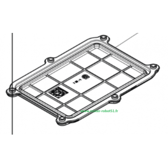 Trappe capot batterie 435x 535 AWD châssis arrière HUSQVARNA
