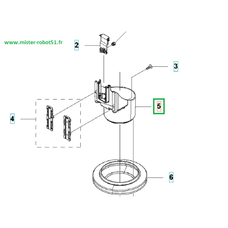 Support de moteur de coupe pour Automower 330X-420-430X-450X