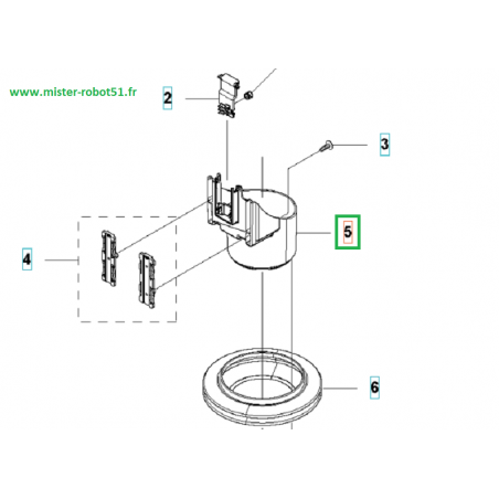 Support de moteur de coupe pour Automower 330X-420-430X-450X