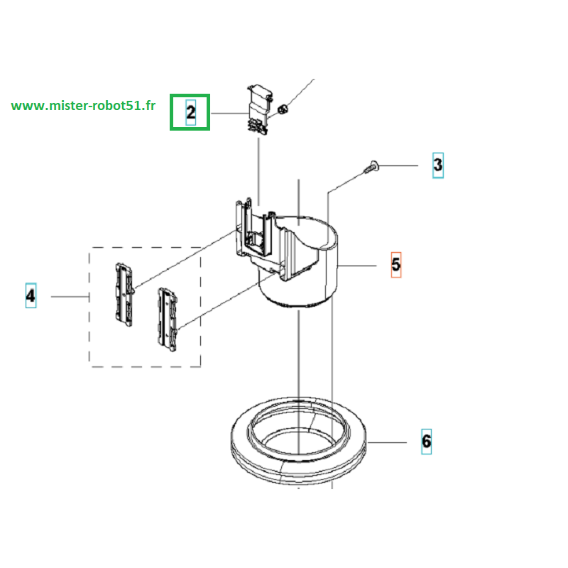 Maillon de verrouillage moteur de coupe 420-430X-330X-450X