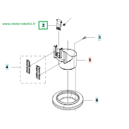 Maillon de verrouillage moteur de coupe 420-430X-330X-450X