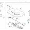 Capot supérieur pour abri robot HUSQVARNA Automower série P15 (305 / 310 / 315 / 315x / 415x)