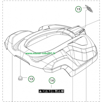 Coque/Capot pour 330X 430X Husqvarna