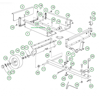 Remorque 275 robuste charge utile 225 kgs