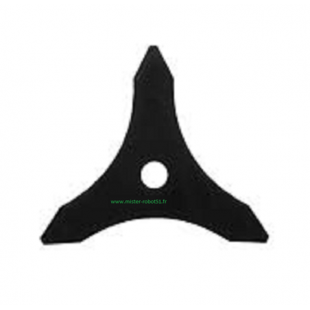Lame 3 dents 255 x 25,4 x 4 mm pour debroussailleuse