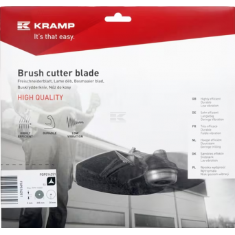 Lame 3 dents 255x20x3 KRAMP