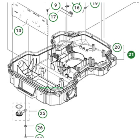 Kit châssis inférieur automower 420 / 520