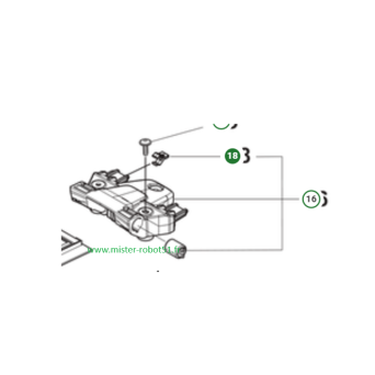 Agrafe pour capot de ventilation pour 420-430x-440 & 450x HUSQVARNA 580354501