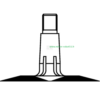 Chambre à air pour jante Ø8", 350/400-8, valve droite TR13 KRAMP