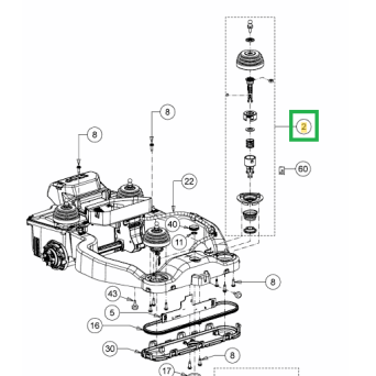 Kit joystick pour Robot Mow et Cub Cadet gamme XR