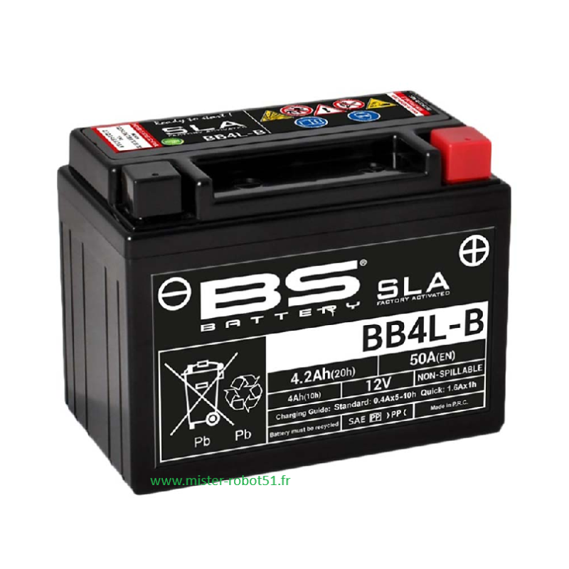 Batterie SLA BB4L-B marque BS BATTERY