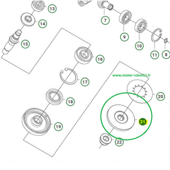 Bride flasque de pression HUSQVARNA pour débroussailleuse 543RS