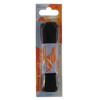 Lacet rond noir 150 cm (à l'unité)