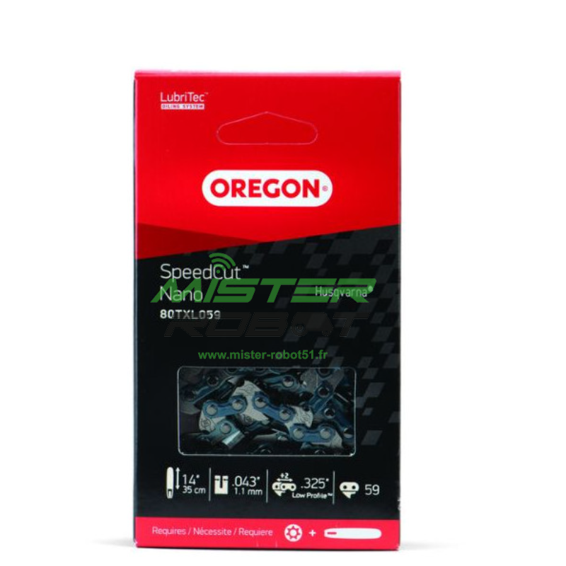 Chaine demi-ronde OREGON .325  59 maillons pour guide de 35cm