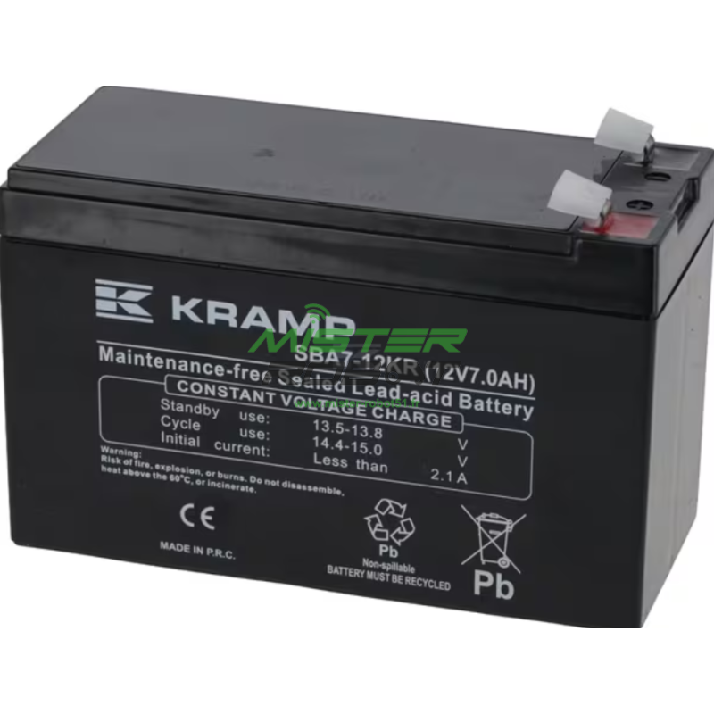 Batterie étanche 12V 7Ah SBA712KR